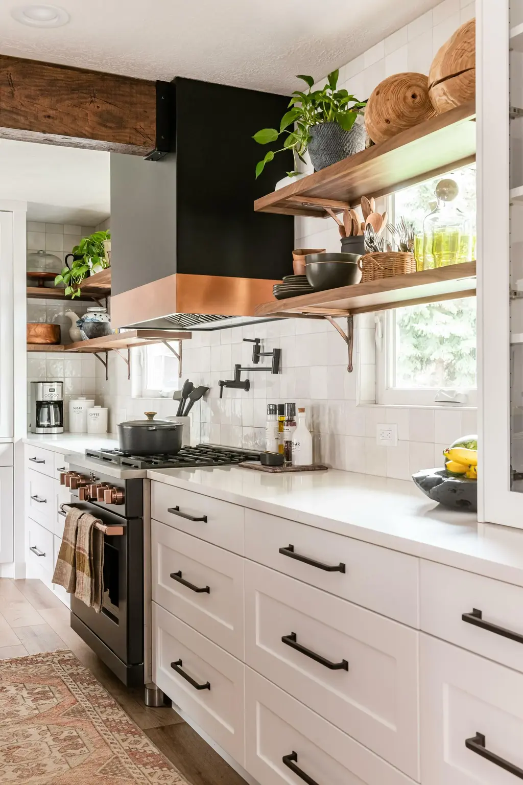 kitchen remodel with copper accents industrial modern