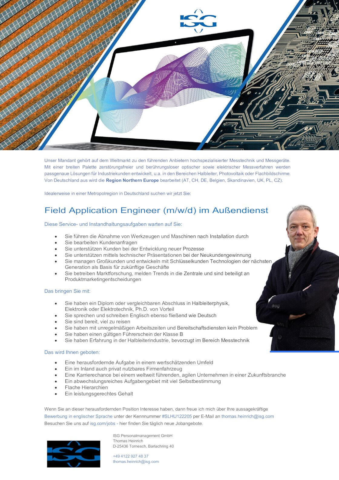 Anwendungstechniker im Außendienst (m/f/d) gesucht für Marktführer im Bereich Mess- und Regelteschnik
