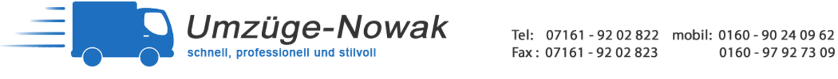 Umzüge Nowak - Umzugsservice aus Uhingen