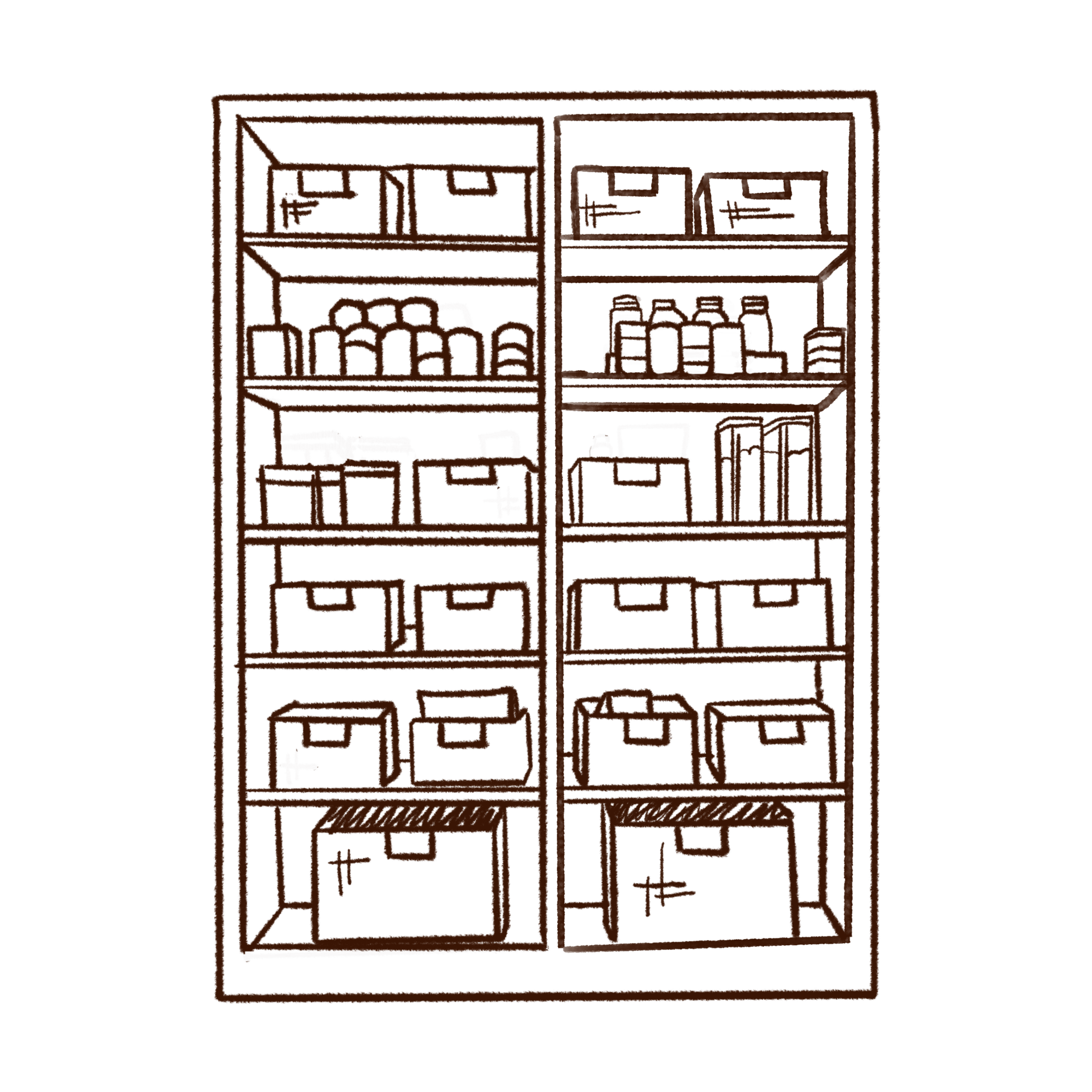 organized pantry icon to represent the professional organization service