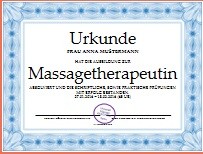 Massage Ausbildung Massageasbildung Zertifikat