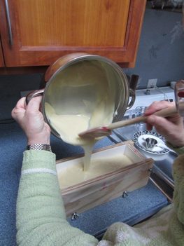 making soap by hand