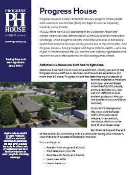 Progress House Trifold Brochure