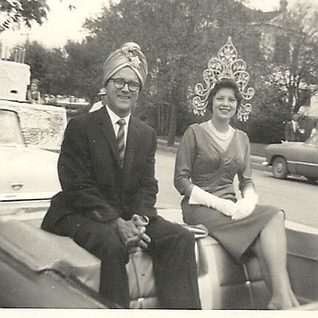 Royalty Of The 1960 Cuero Turkey Trot: Sultan Yekrut XII E.T. Summers And Sultana Oreuc XII Mary Ann Carruthers.