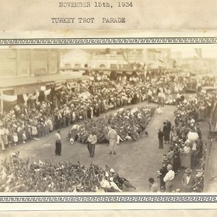 From The Cuero Turkey Trot, November 15, 1934. Thousands Of Turkeys Parade Down The Dirt Streets Of Cuero. Notice The Turkey Herders Dressed As Turkish Peasants.