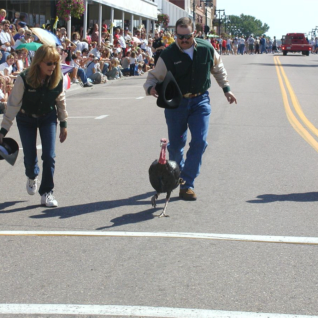 Ruby Crosses The Finish Line: 1st Heat In Worthington, 2004
