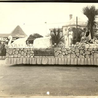 Parade Float For The 1934 Cuero Turkey Trot.