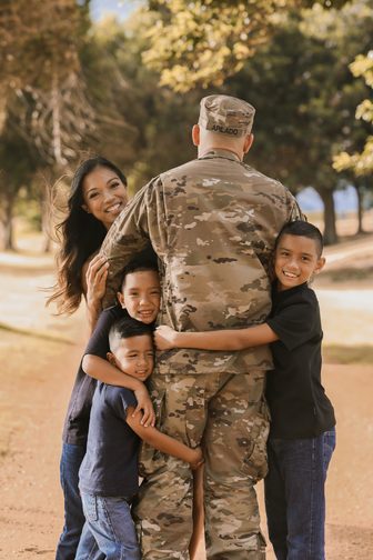 Apilado military family photo