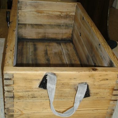 Packkiste ca.1900, kompl. restauriert