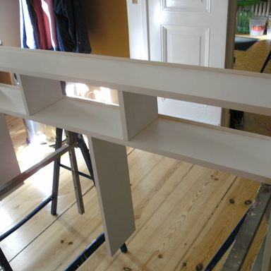 CD-DVD Regal , Weiss Dekorplatte