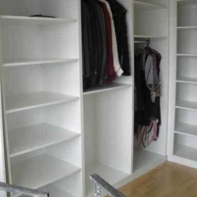 Kleiderschrank, Innenaufteilung