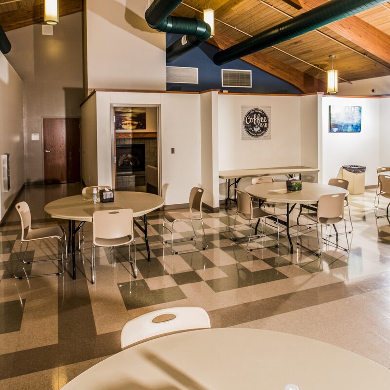 Mockingbird Hill resident getting blood pressure taken