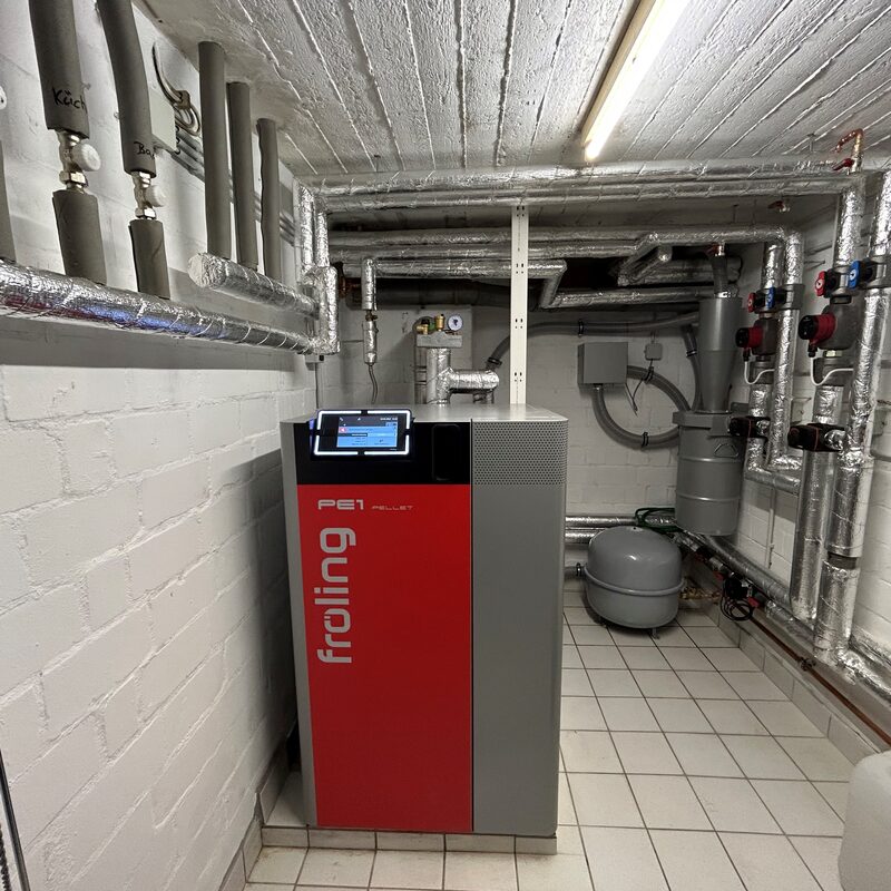 Einbau einer Pelletheizung