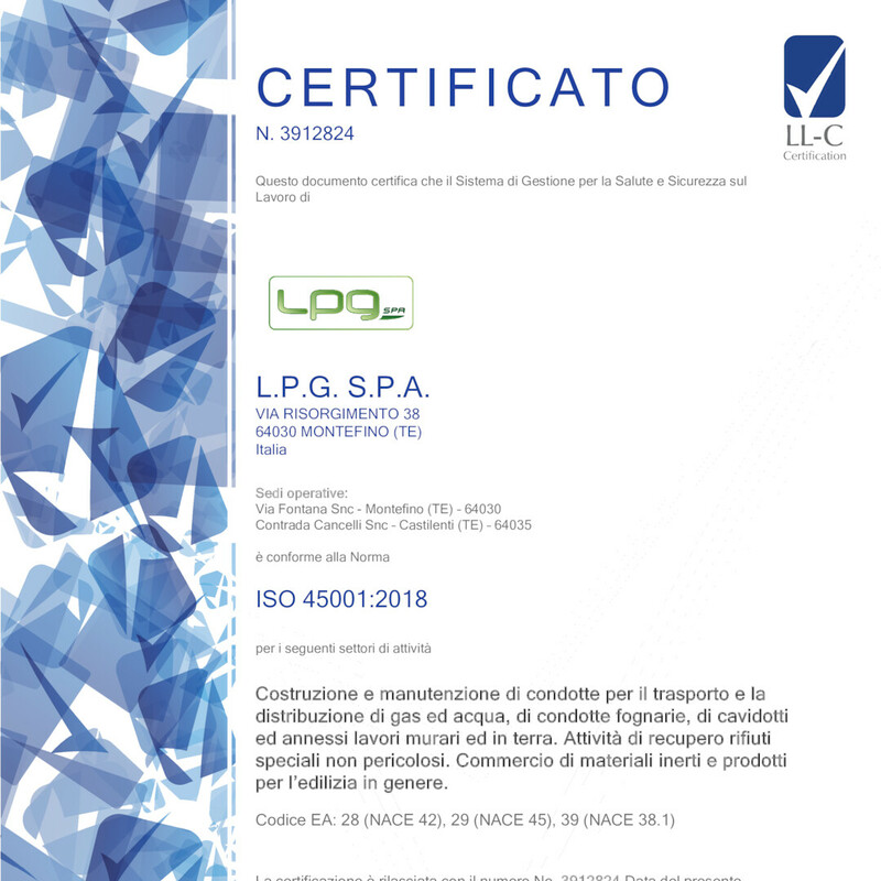 Certificazione ISO 45001-2018