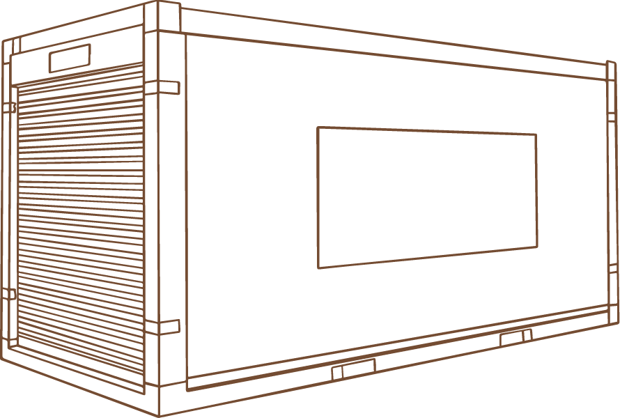 Illustration of a storage container
