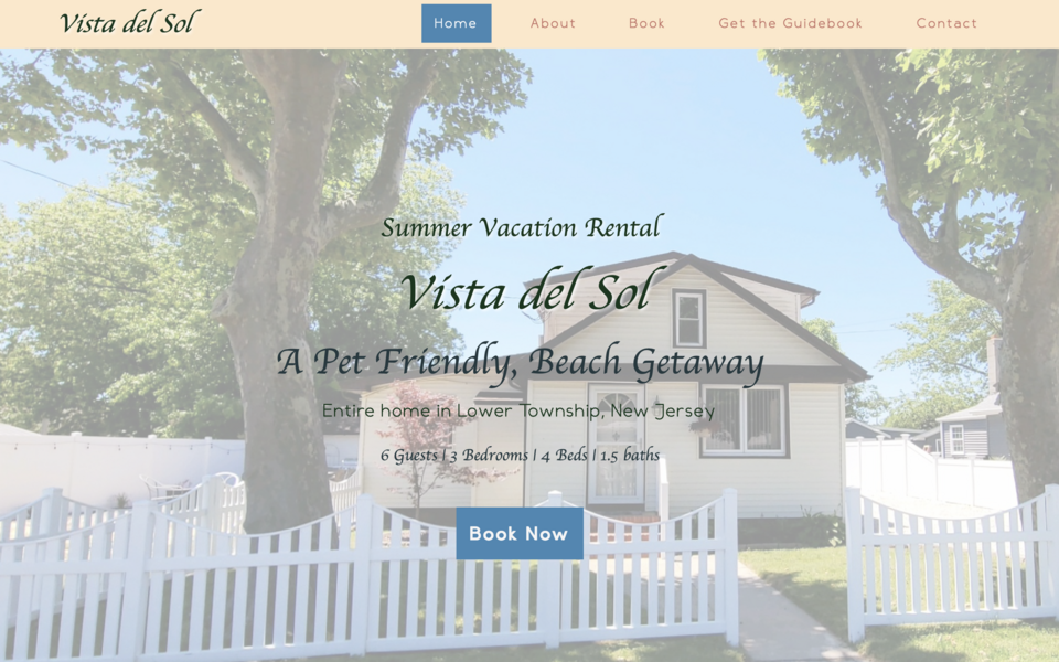 Vistadelsol.com is built with the Vacation Rental Template. 