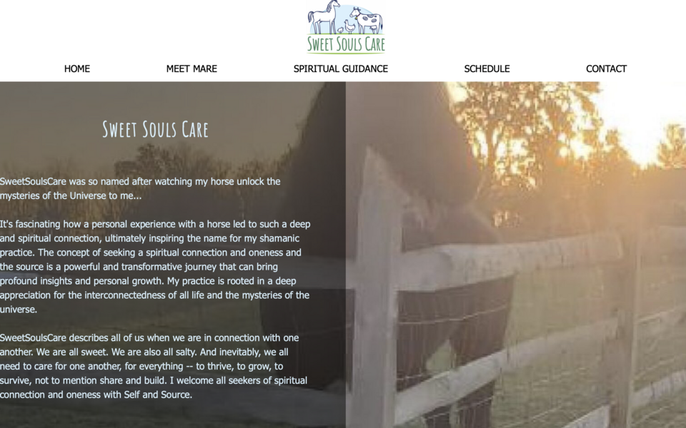 SweetSoulsCare.com is built with Schedule Online Template