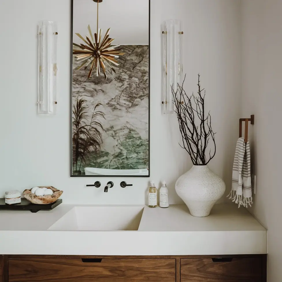 organic modern bathroom remodel in scottsdale arizona