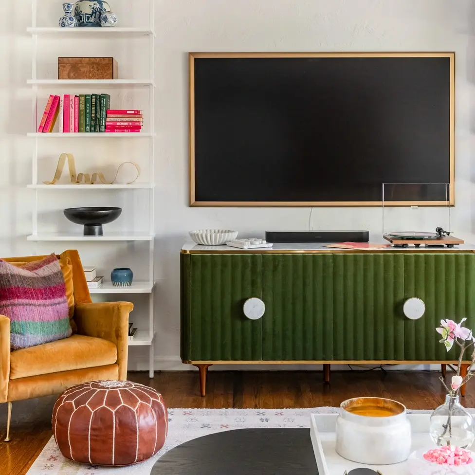 bright, colorful and eclectic living room design in salt lake city utah